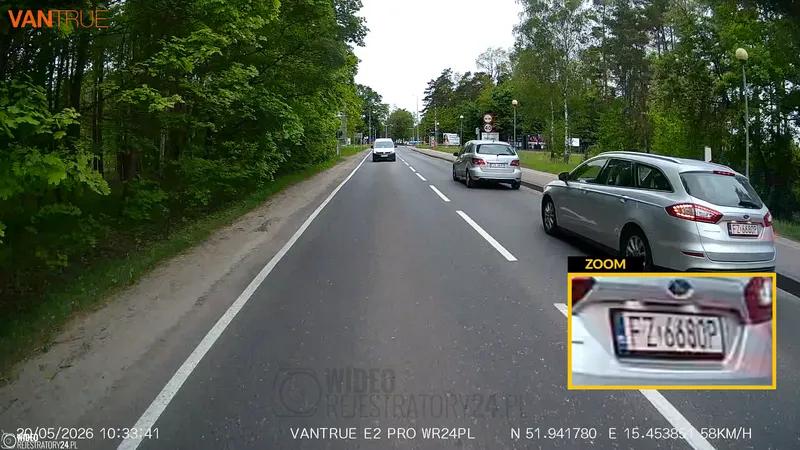 kamera samochodowa VANTRUE E2 PRO moduł kamery tylnej 2.5K